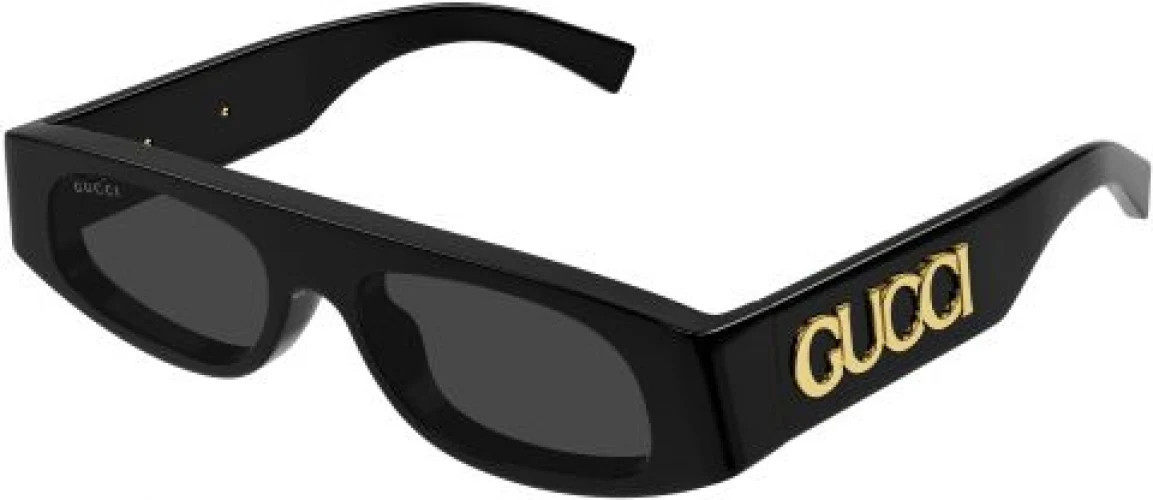 Gucci GG1771S Sunglasses 001 - Black - Grey Women Rectangle | Designer Optics