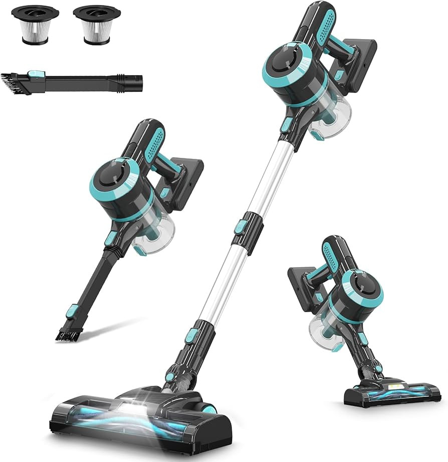 Cordless Vacuum Cleaner, 30Kpa/210W Stick Cordless Vacuum Up to 45 Mins Runtime, 8 in 1 Lightweig... | Amazon (US)