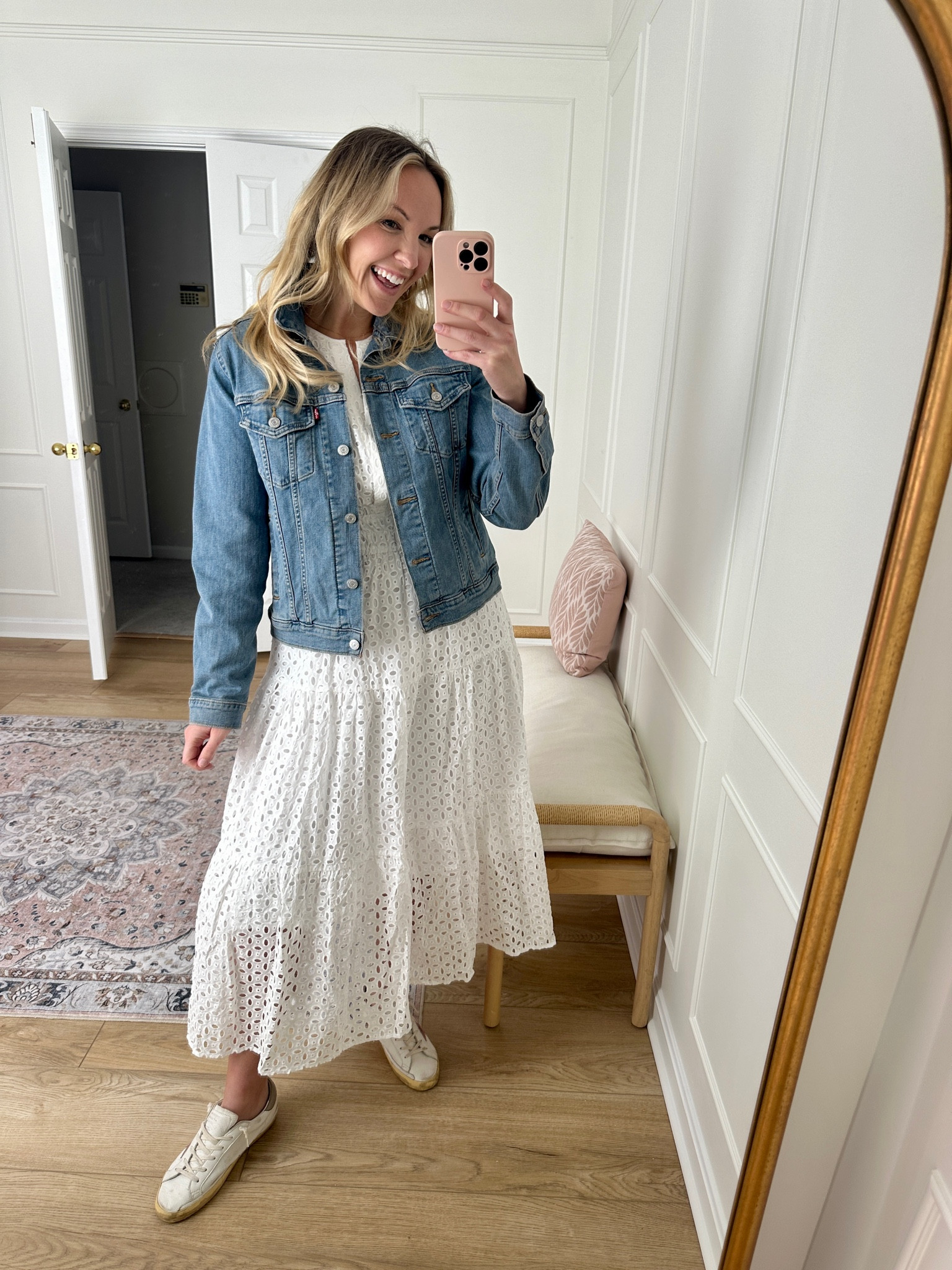 White eyelet dress - work wear - casual spring outfit - date night outfit 

#LTKWorkwear #LTKSeasonal #LTKMidsize