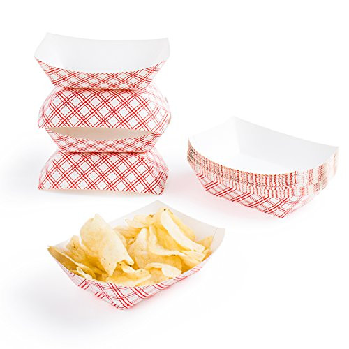 Disposable Paper Food Tray for Carnivals, Fairs, Festivals, and Picnics. Holds Nachos, Fries, Hot... | Amazon (US)