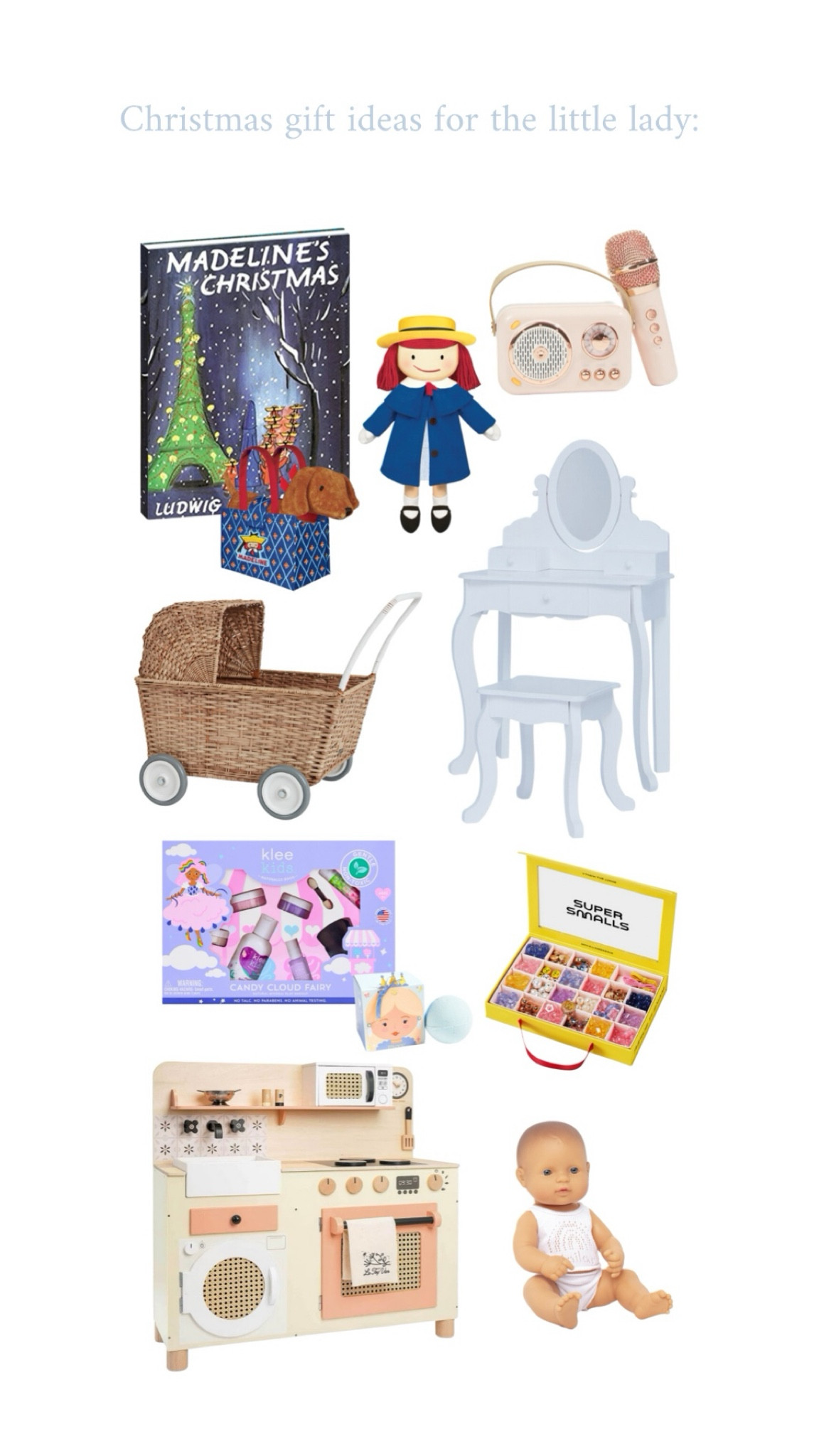 Christmas gift ideas for the little lady

#LTKSeasonal #LTKGiftGuide #LTKHoliday