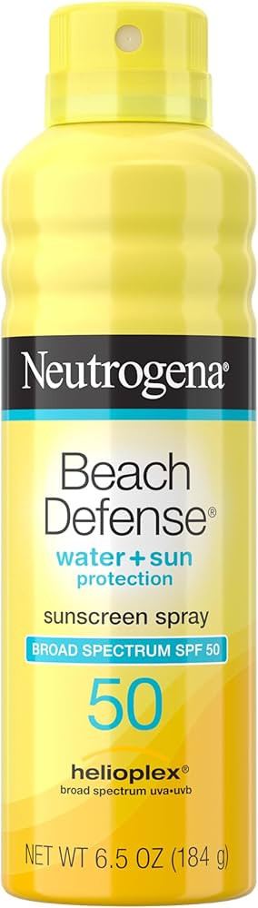 Neutrogena Beach Defense Sunscreen Spray SPF 50 Oxybenzone Free 6.5 Oz | Amazon (US)