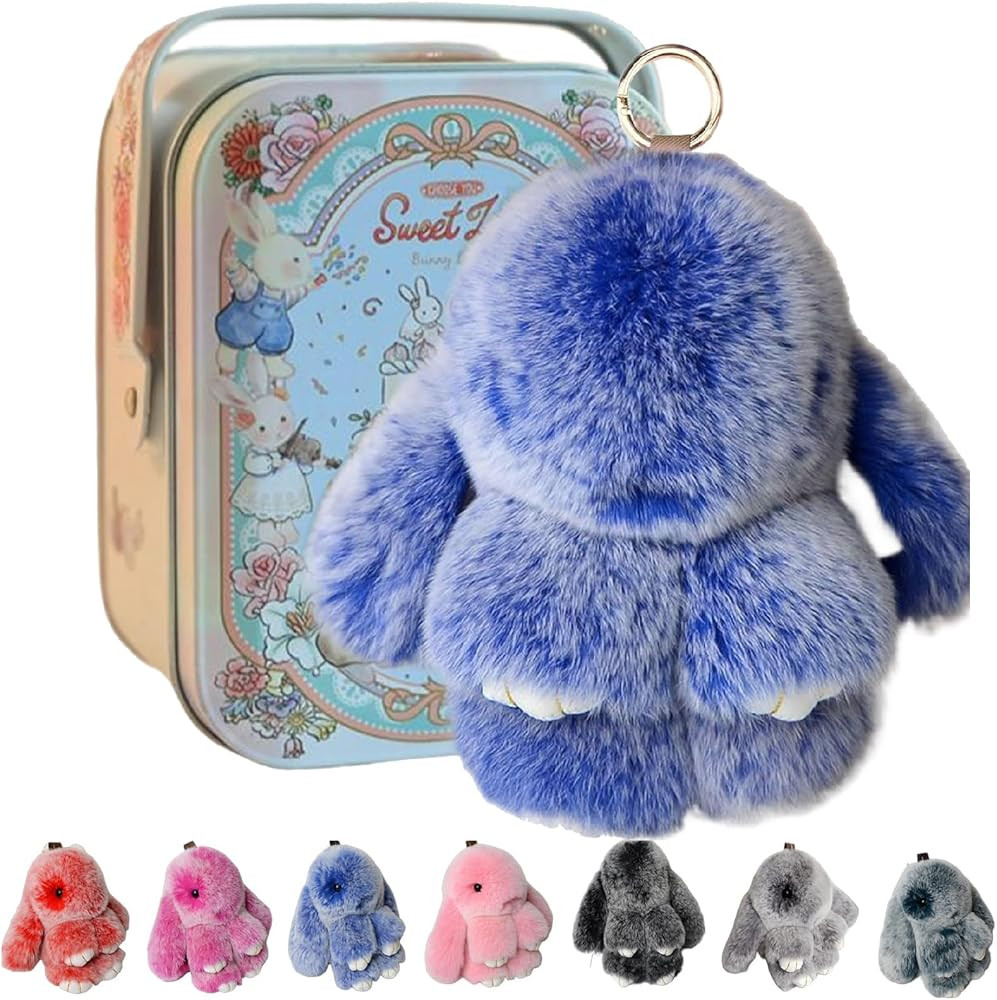 Bunny Lulu 2025 New Collection, Pomlulu Bunny Weighted Paws - Plush Keychain with Designed Tin, 3... | Amazon (US)