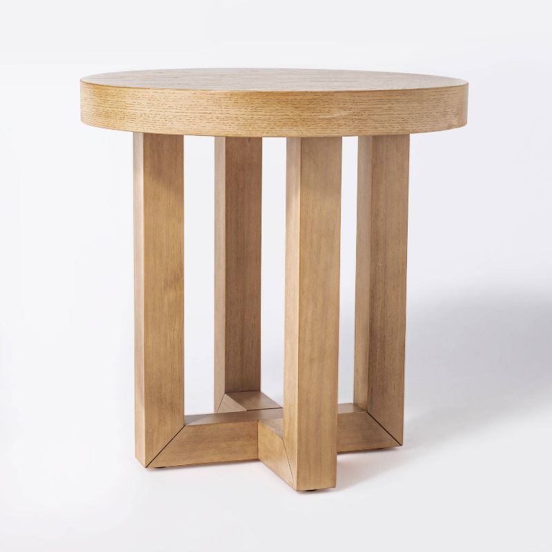 Rose Park Round Wood End Table Brown - Threshold™ designed with Studio McGee | Target