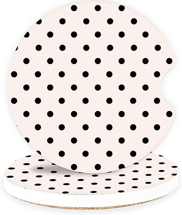 Ceramic Car Coasters \u2013 Absorbent Car Cup Holder Coaster Set for Women, Cute Aesthetic Car Ac... | Amazon (US)