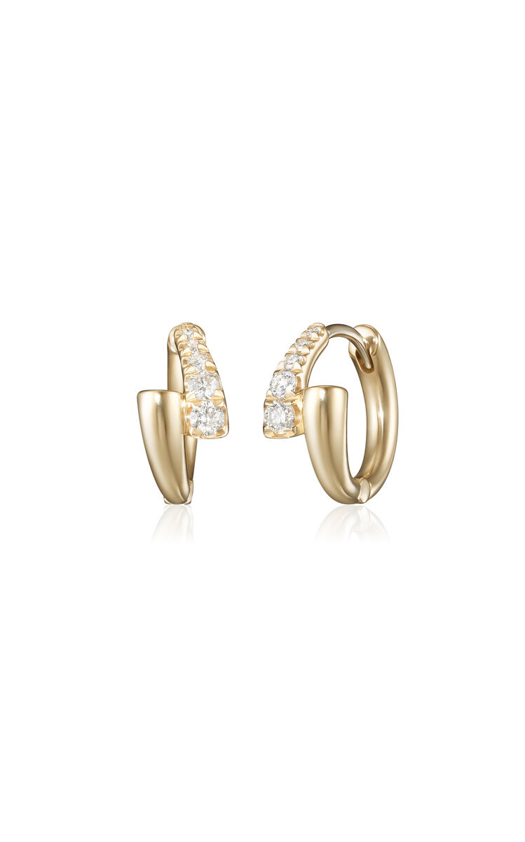 Lola 18K Yellow Gold Diamond Earrings | Moda Operandi (Global)