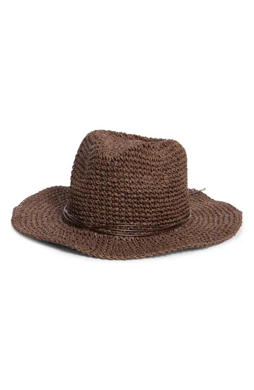 Treasure & Bond Crochet Cowboy Hat in Chocolate Brown at Nordstrom | Nordstrom
