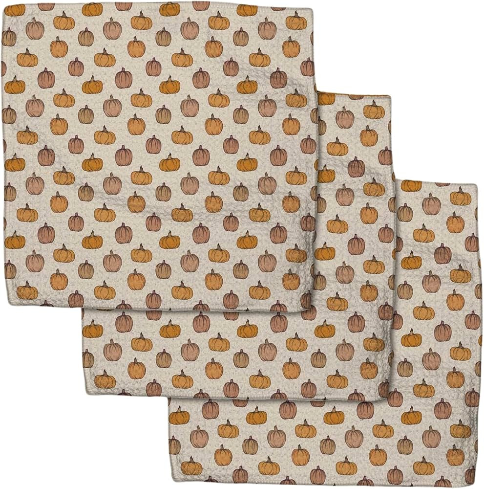GEOMETRY Fall Dish Towels - Quick Dry Dish Cloths for Kitchen - Premium Quick Dry Towel with Geow... | Amazon (US)