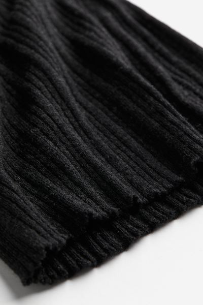 Rib-knit flared trousers - Dark gray - Ladies | H&M US | H&M (US + CA)