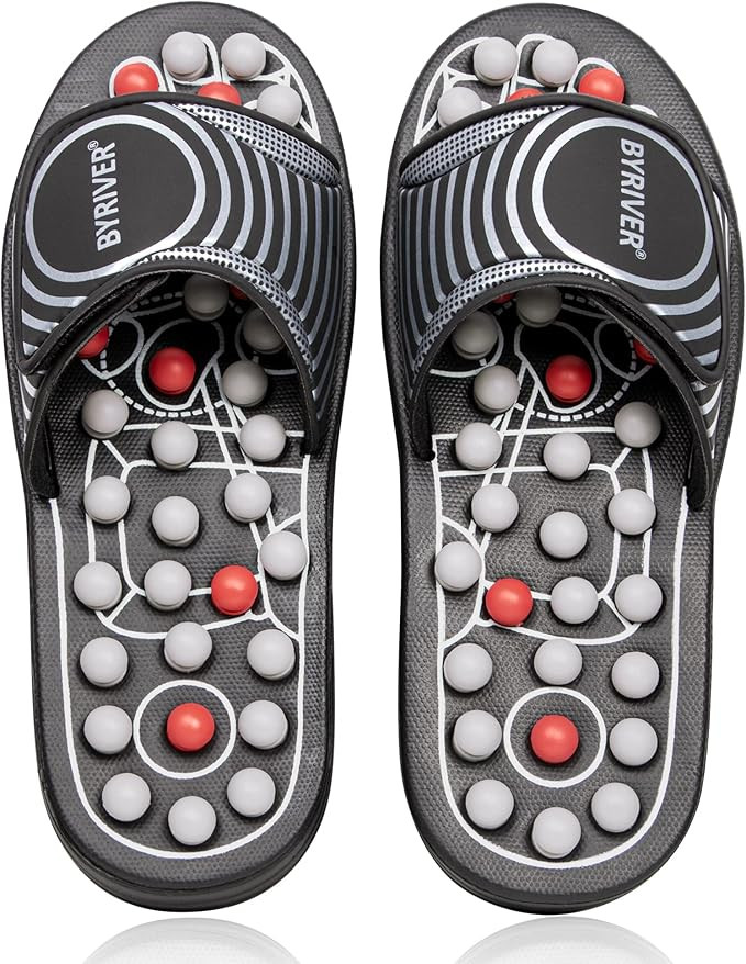 BYRIVER Acupressure Foot Massager Acupoint Stimulation Massage Slippers Shoes Reflexology Sandals... | Amazon (US)