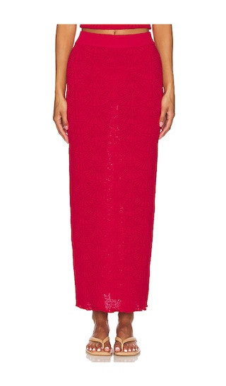x REVOLVE Josefina Skirt in Red | Revolve Clothing (Global)