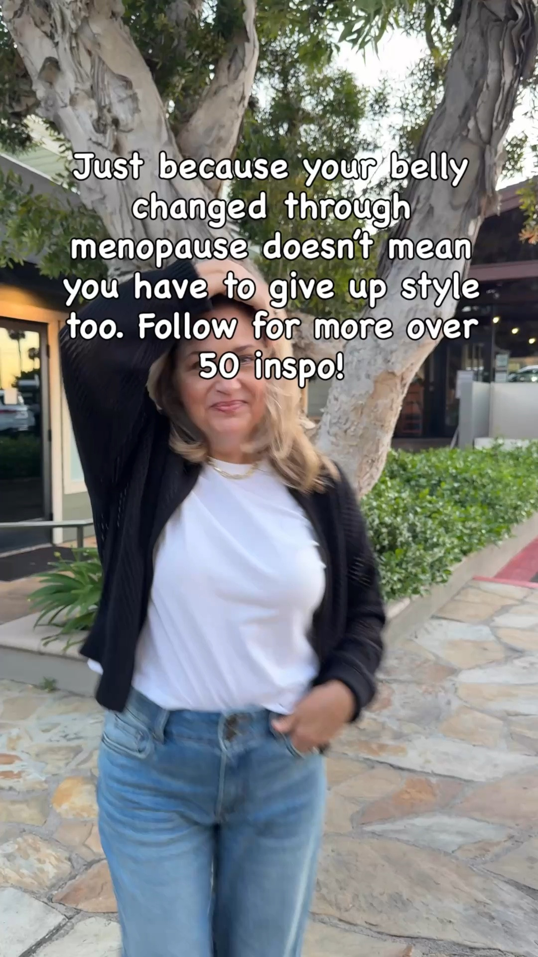 When you’re dealing with menopausal weight, it can be hard to get ready for anything. Instead of trying to squeeze into the outfits, I might have worn in the past, I shifted to tummy flattering clothes.  Even though these pants look like they are showing a lot and might look tight, they don’t feel tight at all, and they really camouflage the tummy area.  

Life doesn’t end at 50… it finally begins ✨  
And lately, I’ve been dressing for the life I actually want—easy, effortless, a little elevated… but still me.

If you’re in this season too, you get it 🤍


#LTKMothersDay #LTKdayinmylife #LTKOver40