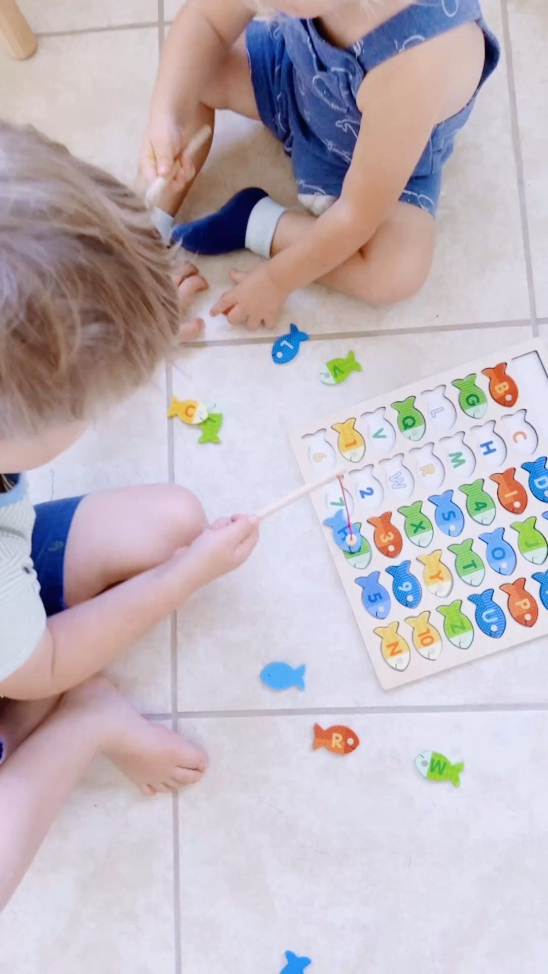 Also linked this adorable 🥰 learning “fishing” 🎣🐟 alphabet game that they love!!! ❤️