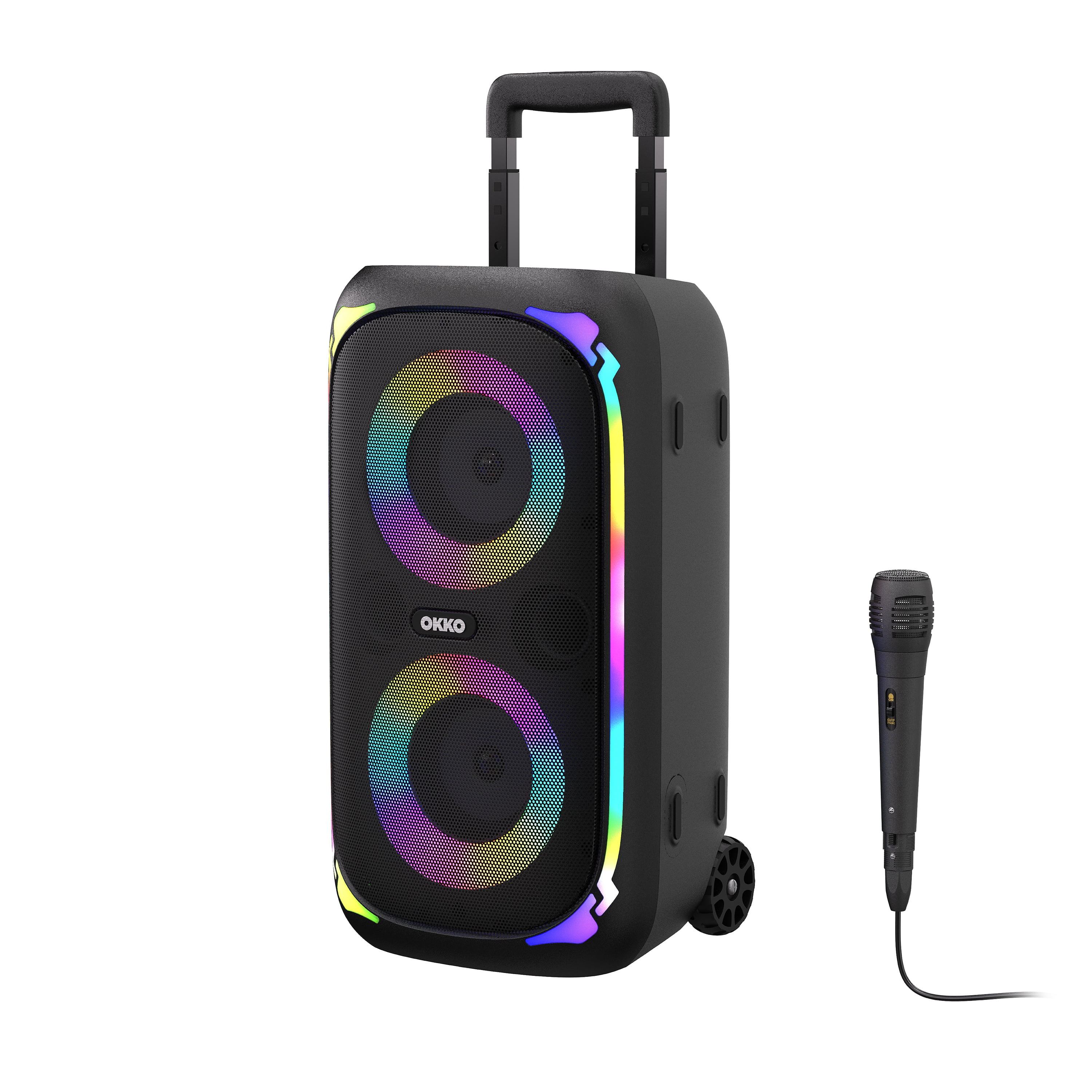 OKKO Portable Bluetooth Speaker Sonic Bass V4, Party Speaker Wireless Karaoke Speaker with Microp... | Walmart (US)