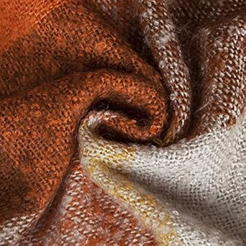 Home Decorations Super Soft Vintage Fluffy Plaid Throw Blanket-100% Acrylic Cashmere-Like- Bedspr... | Amazon (US)