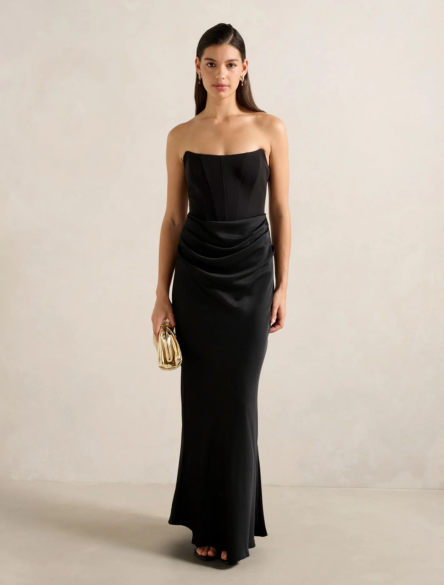 Isra Drape Strapless Maxi Dress | Ever New (CA)