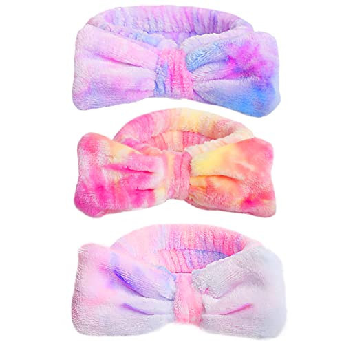WSYUB Spa Headband,Makeup&Skincare Headbands,Headband for Washing Face,Teen Girls Stocking Stuffers Fuzzy Hair Bands for Women,Christmas Gifts for Teens | Amazon (US)
