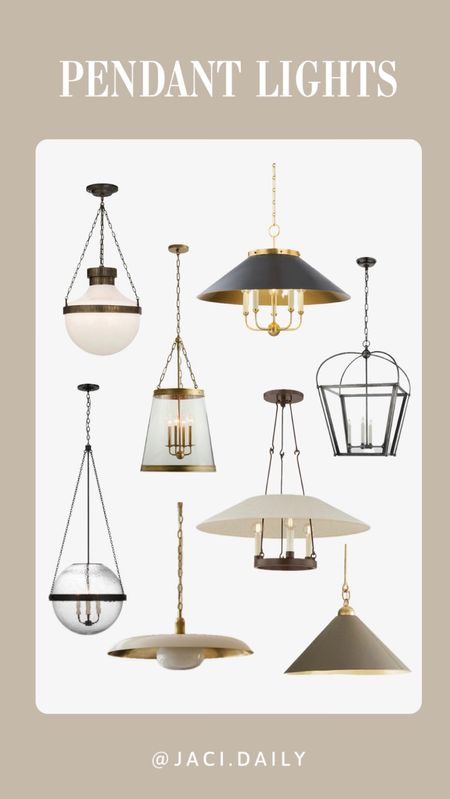 Pendant lights I’m loving !

You can use my code JACIDAILY for 10% off at McGee and Co. 



#LTKHome #LTKU