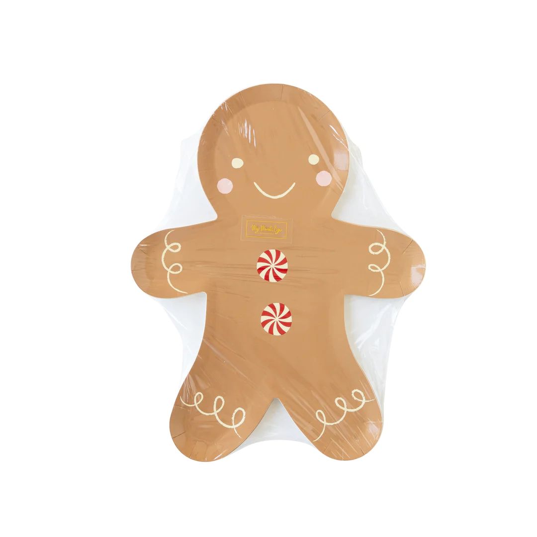Gingerbread Man Shaped Paper Plate | My Mind's Eye