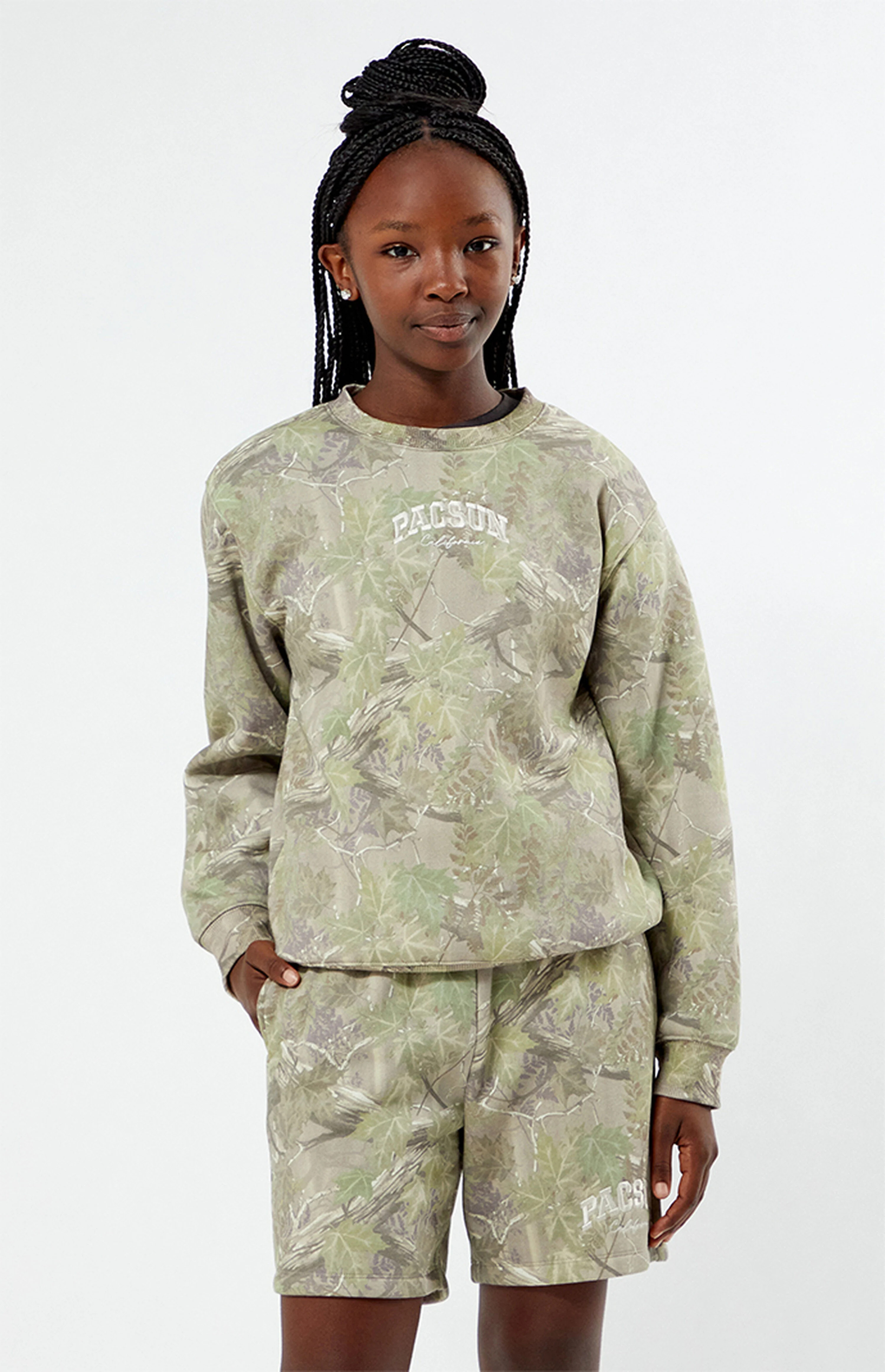 PacSun Kids Camo Crew Neck Sweatshirt | PacSun