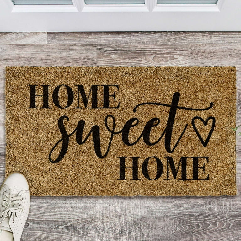 Barnyard Designs 'Home Sweet Home' Doormat Welcome Mat, Outdoor Mat, Large Front Door Mat Indoor ... | Walmart (US)