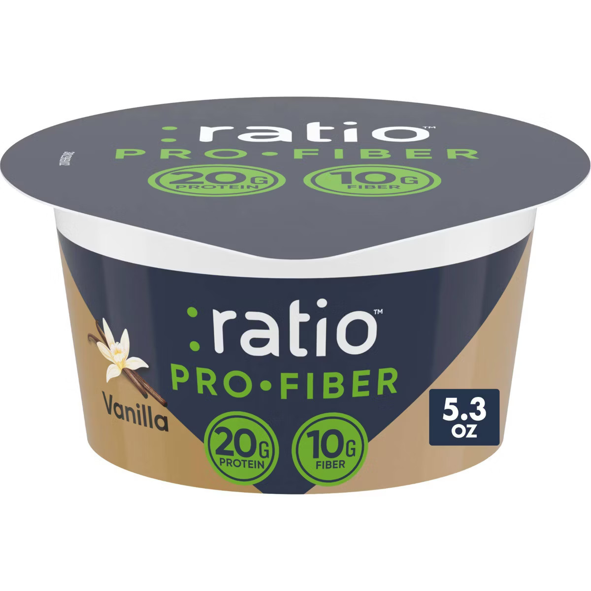 :ratio ProFiber Vanilla Traditional Yogurt - 20g  Protein 5.3oz | Target