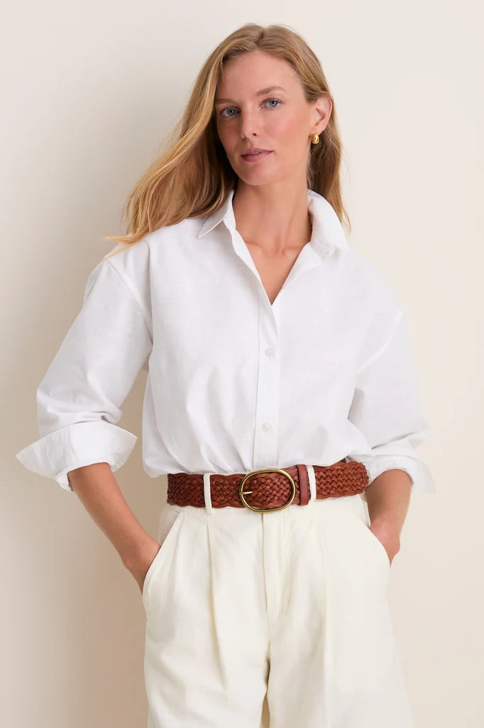 White Rustic Slub Cotton Stallings Button Down | Tuckernuck (US)