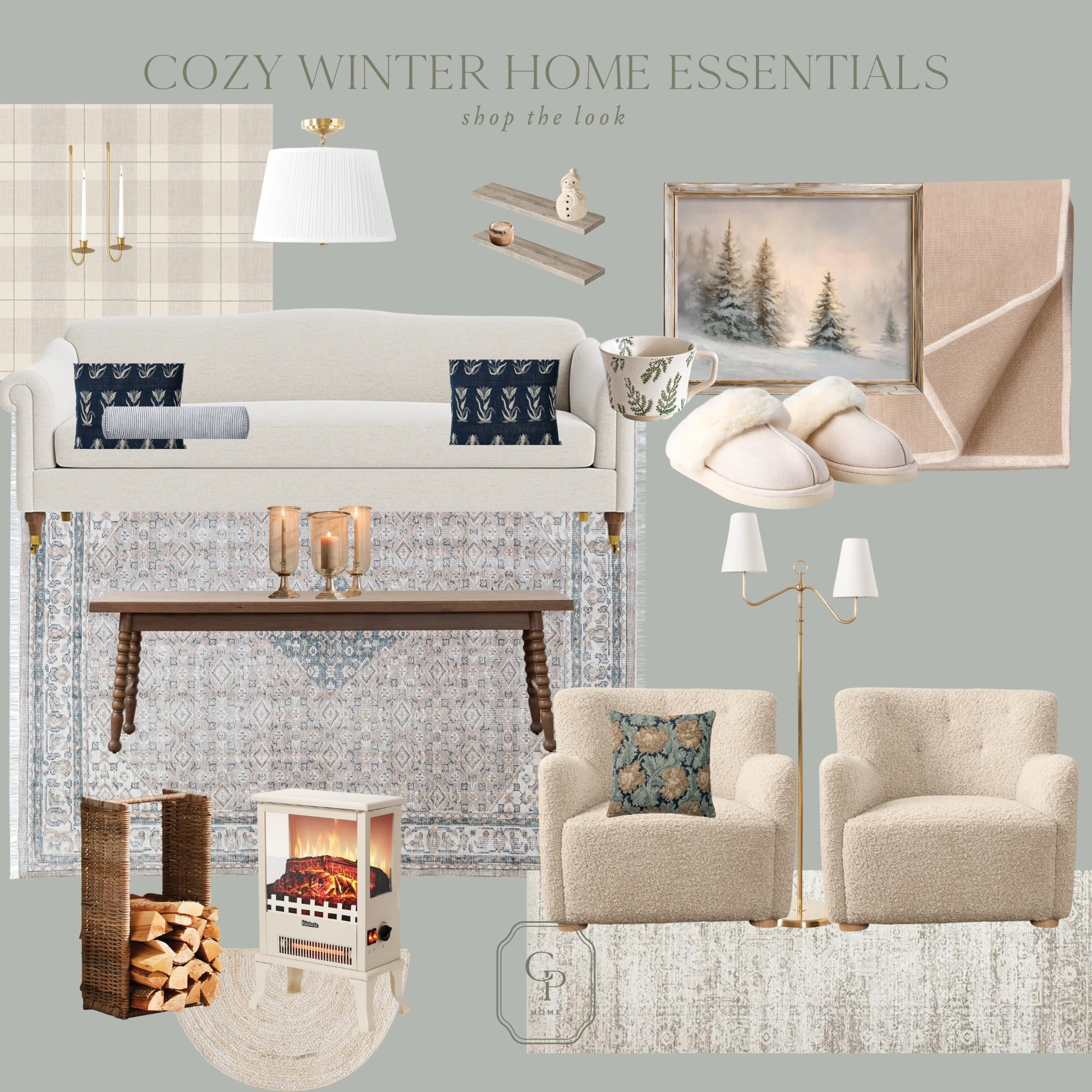 Cozy winter home inspiration ❄️ Cozy home, winter home decorations, cozy living room, light blue winter home, winter white home decorations, coastal home  

#LTKHome #LTKHoliday