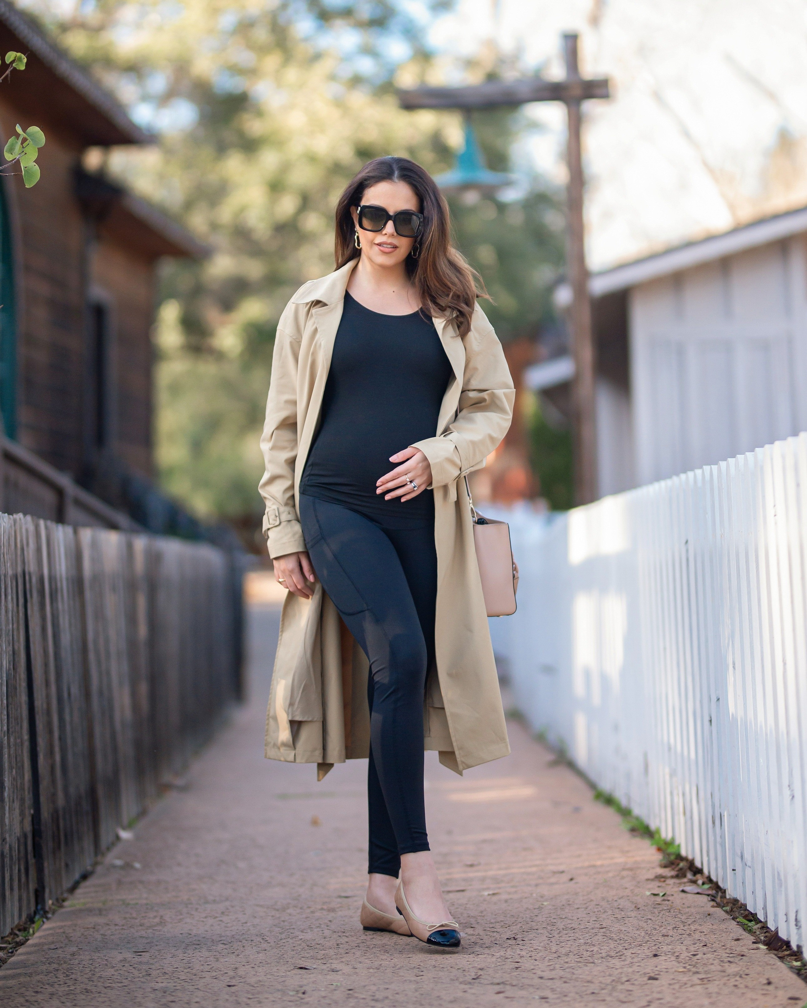 Super comfortable outfit and flats. These flats aren't only pretty but high quality, made in Spain. Love it (but make sure to size down - I normally wear sieze 7, but the 6.5 fits perfectly!The outfit is bump friendly (super comfy for pregnant women!). I got the outfit from Amazon, Flats and Sunnies from Nordstrom.

#LTKfindsunder100 #LTKshoecrush #LTKfindsunder50