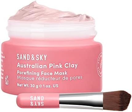 Sand & Sky Australian Pink Clay Face Mask - Travel Size Pore Mask & Facial Mask Skin Care Set | Limi | Amazon (US)