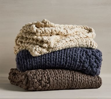 Ellsworth Chunky Border Throw | Pottery Barn (US)