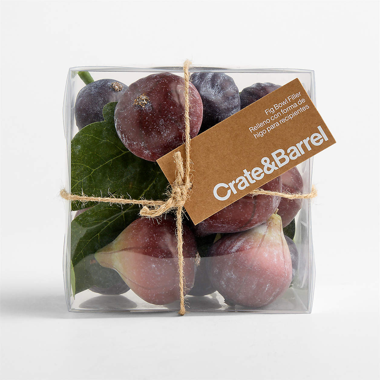 Faux Purple Fig Decorative Bowl Filler | Crate & Barrel | Crate & Barrel