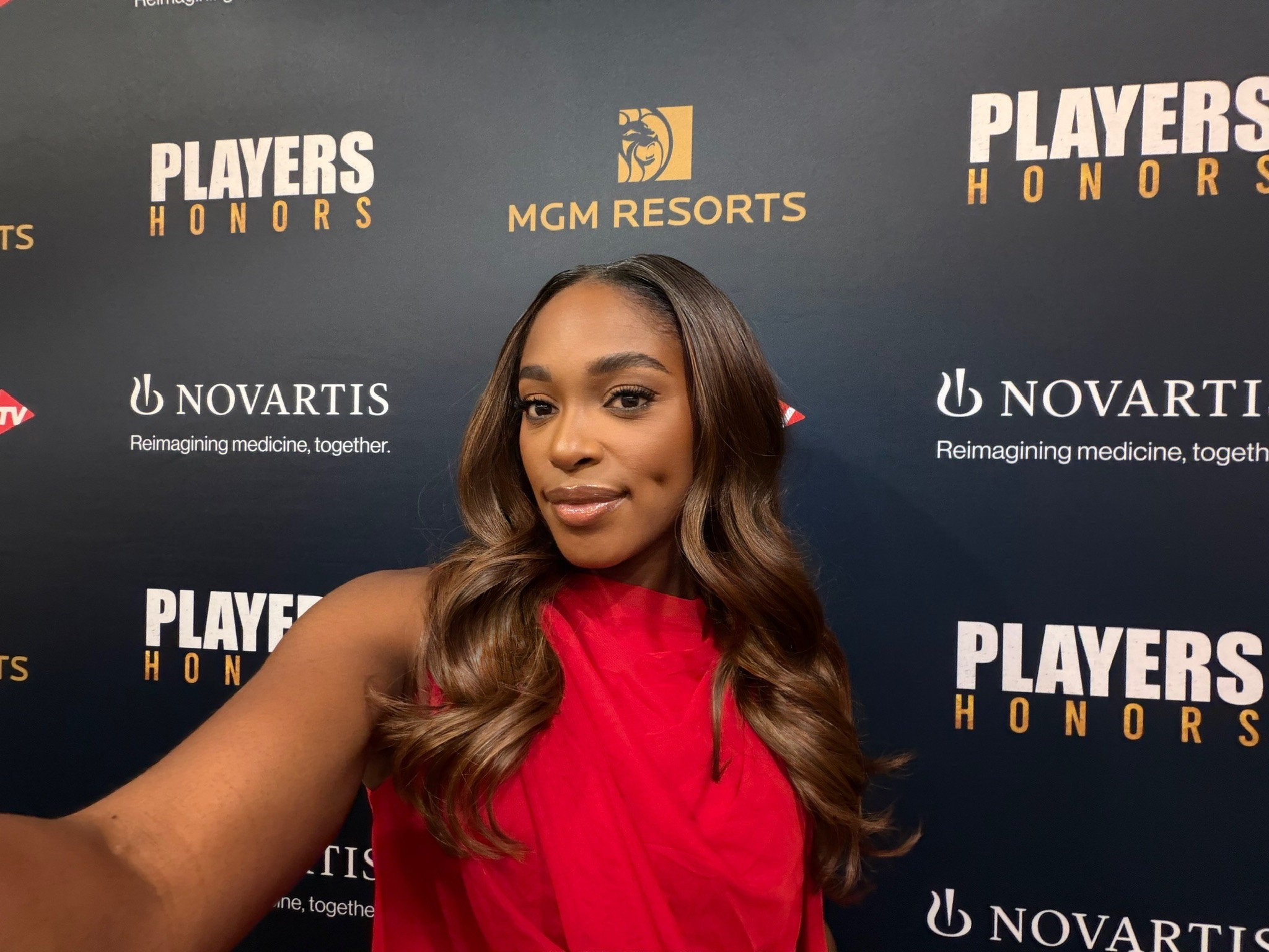 On the carpet at the Players Honors ✨ A night I won't forget — glam + look details linked 🤍 

 #LTKdayinmylife #LTKootd #LTKSeasonal