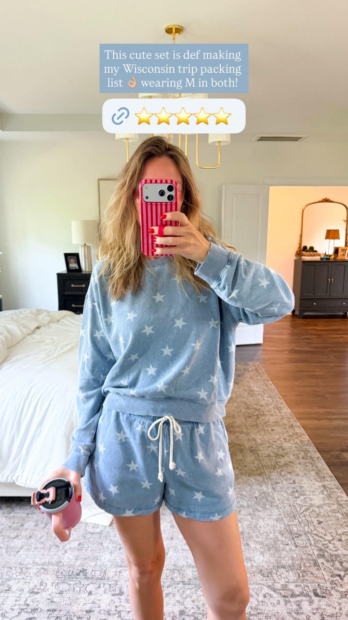 This cute set is def making my Wisconsin trip packing list 👌🏼 wearing M in both!