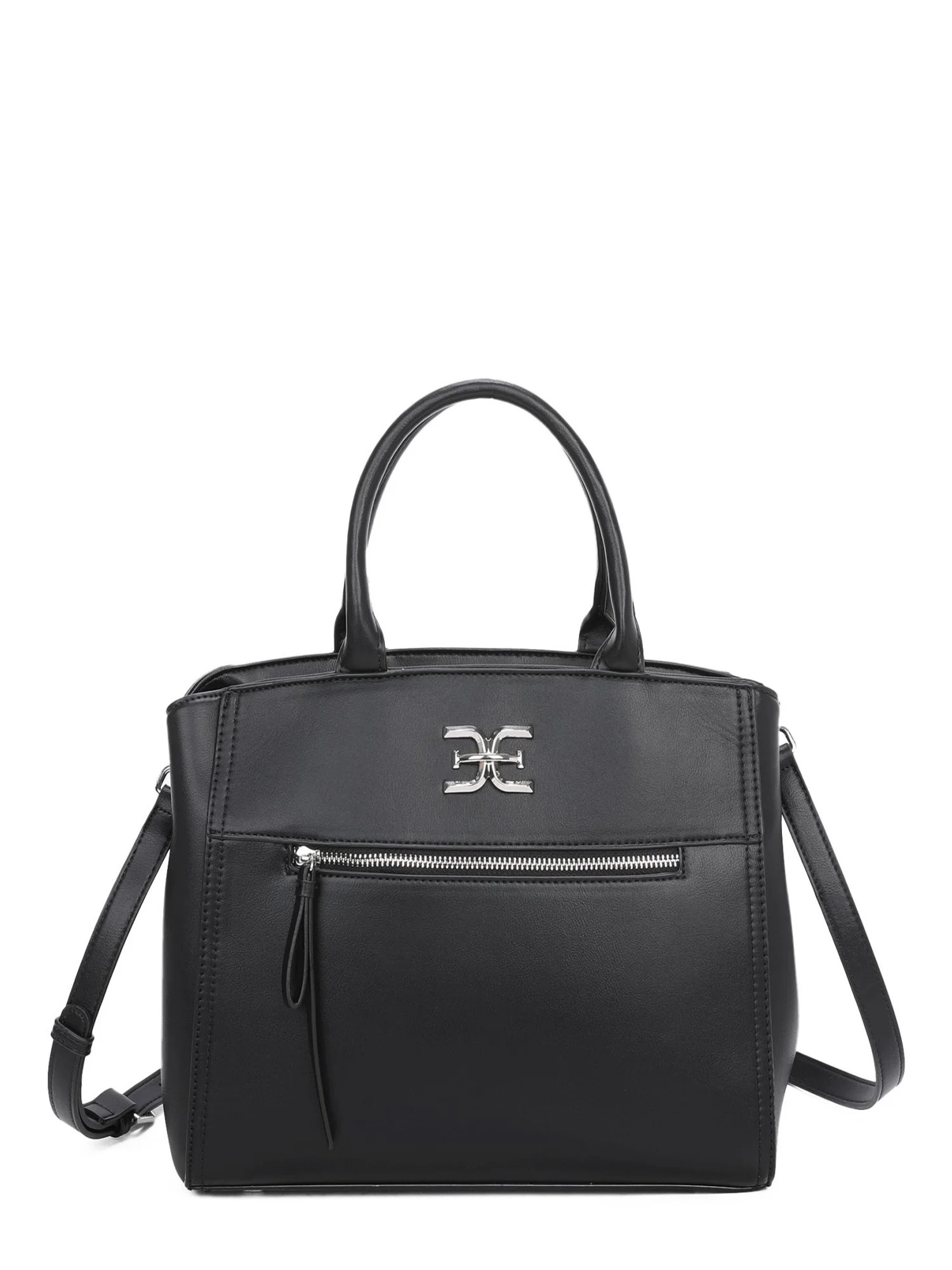 Sam Edelman Giana Satchel With Crossbody Handbag, Black | Walmart (US)