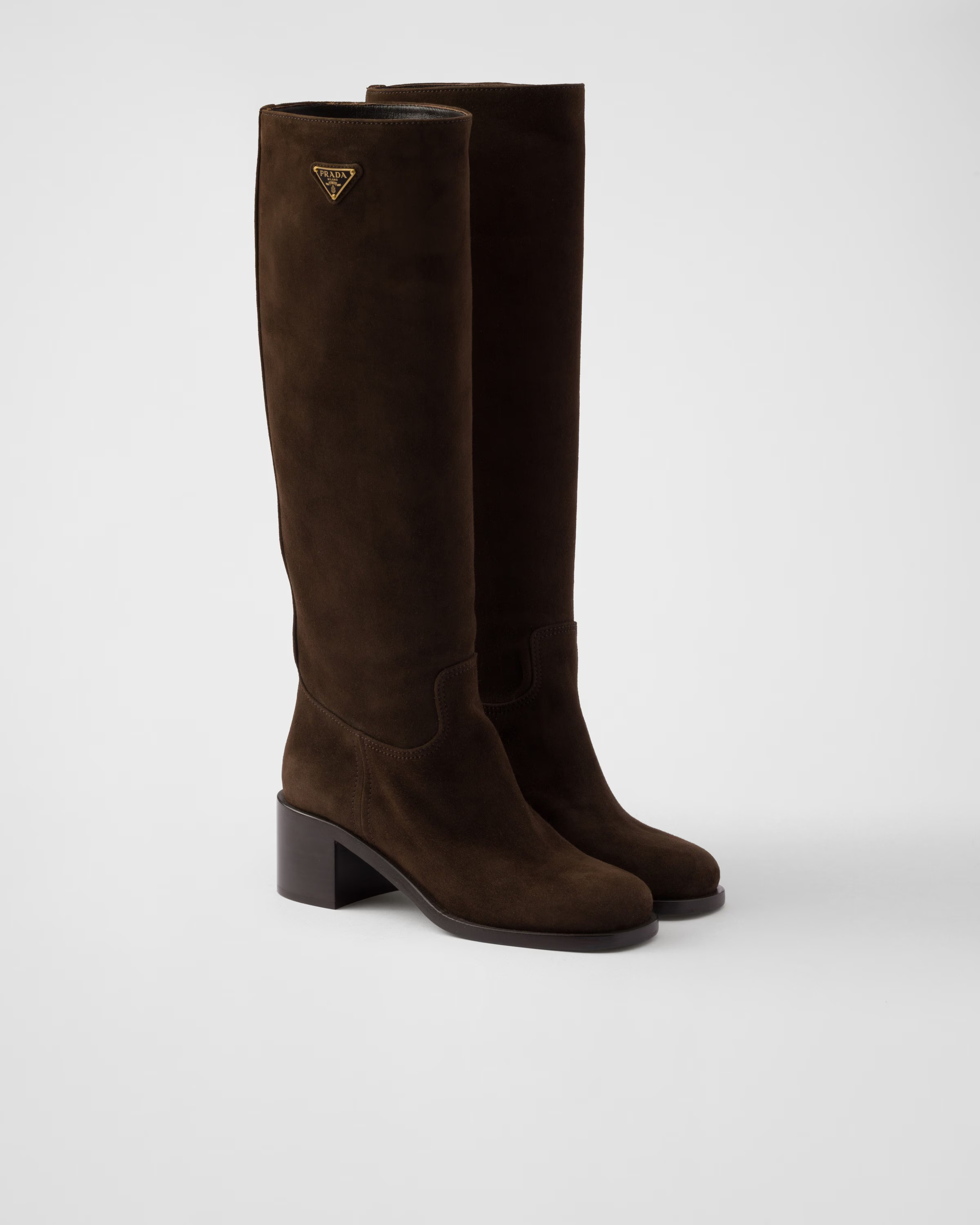 Suede boots | Prada UK