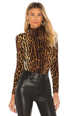 Norma Kamali Turtle Bodysuit in Pantera from Revolve.com | Revolve Clothing (Global)