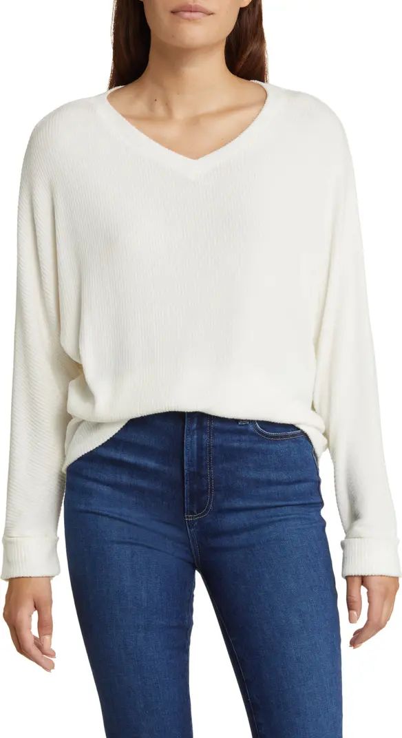 Dolman Sleeve Rib Sweater | Nordstrom