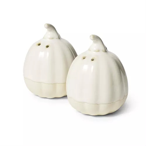 Sur La Table Reactive Glaze Figural Pumpkin Salt & Pepper Shakers | Sur La Table