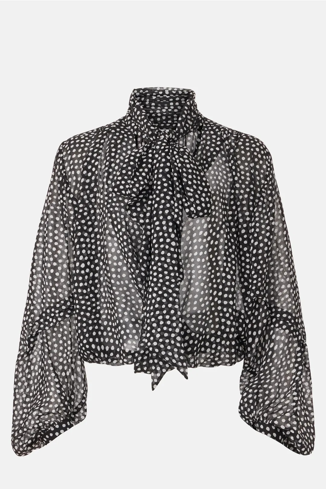 Sheer Blouson Top | Rent the Runway