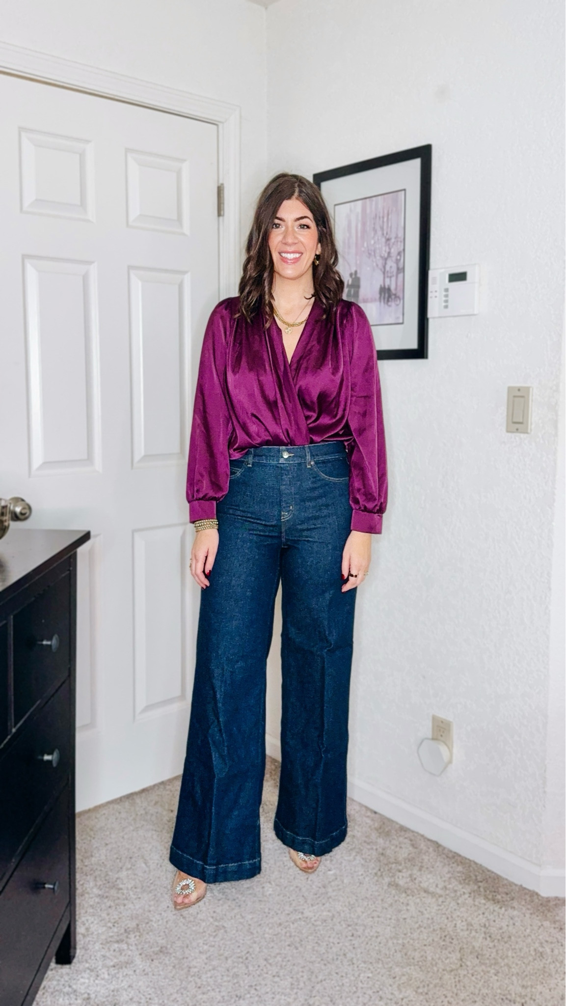 Spanx Black Friday- code EXTRA10
In a large regular wide leg denim
In a medium top 

#LTKHoliday #LTKMidsize #LTKCyberWeek