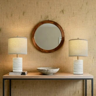 Home Decor Collection L\u00e1mpara de Mesa de Cer\u00e1mica Marr\u00f3n de 12.5" | Walmart (US)