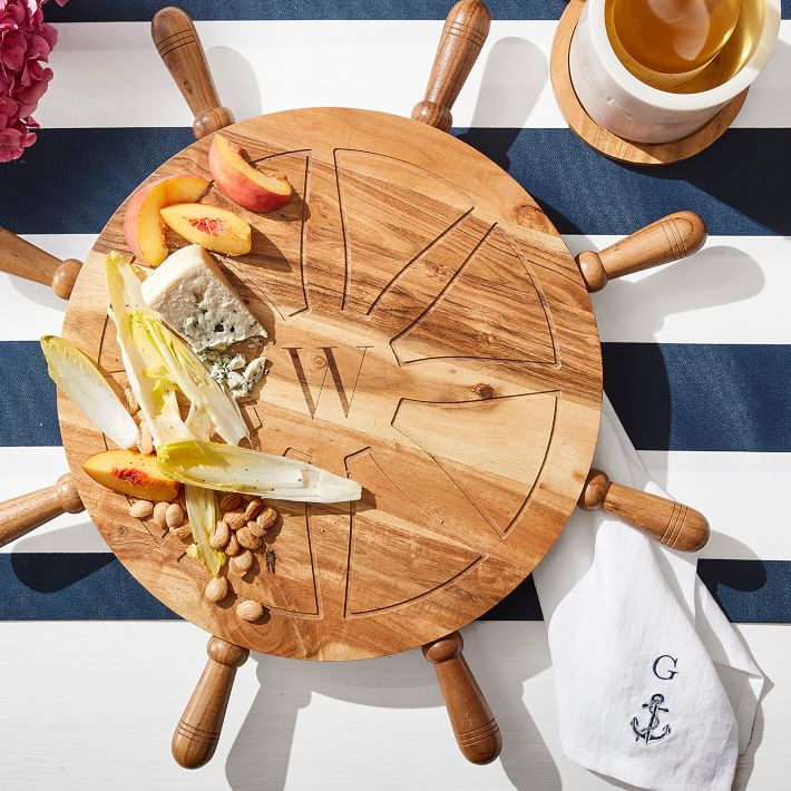 Nautical Ship Wheel Lazy Susan | Mark and Graham