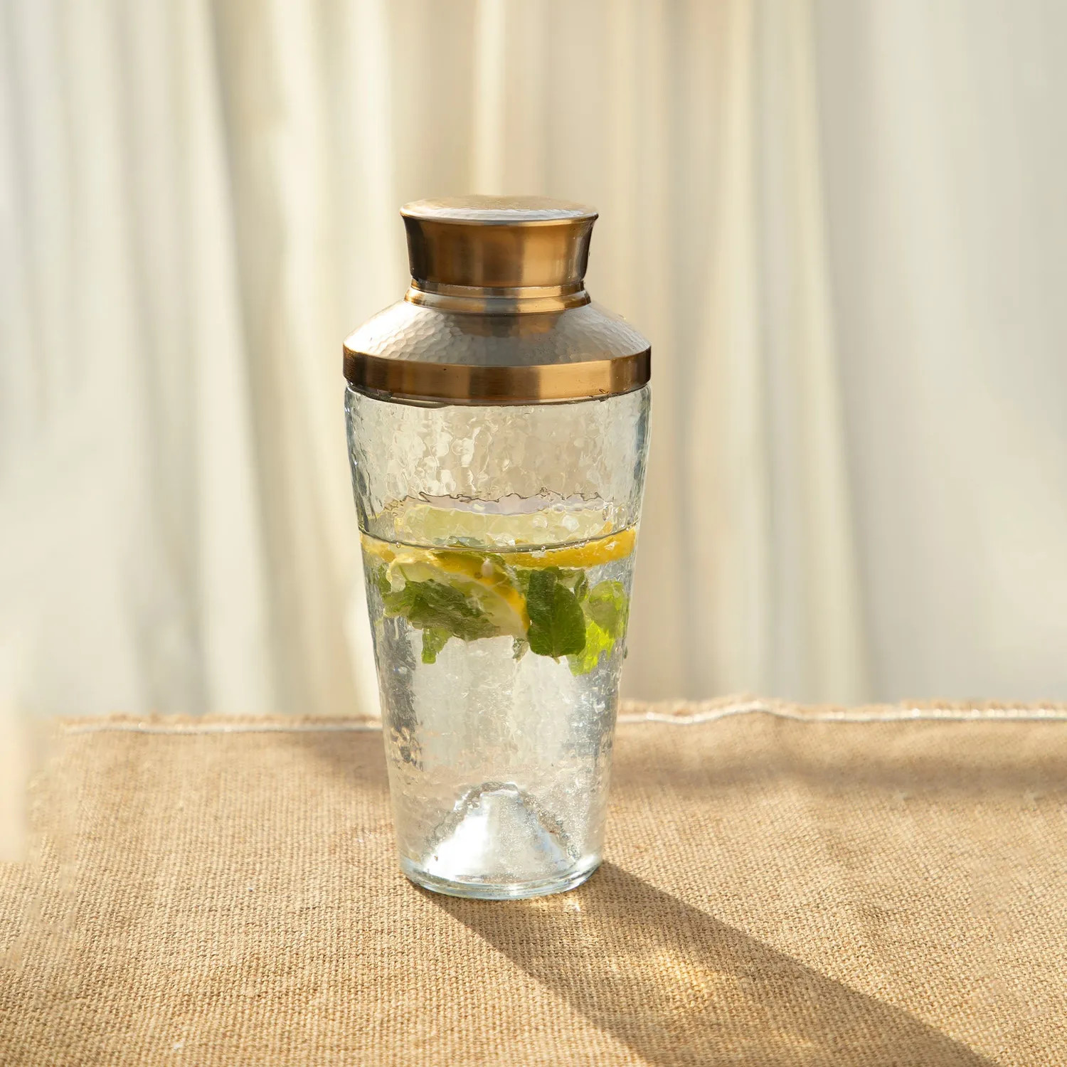 The Collective Pebbled Glass Cocktail Shaker | Sur La Table