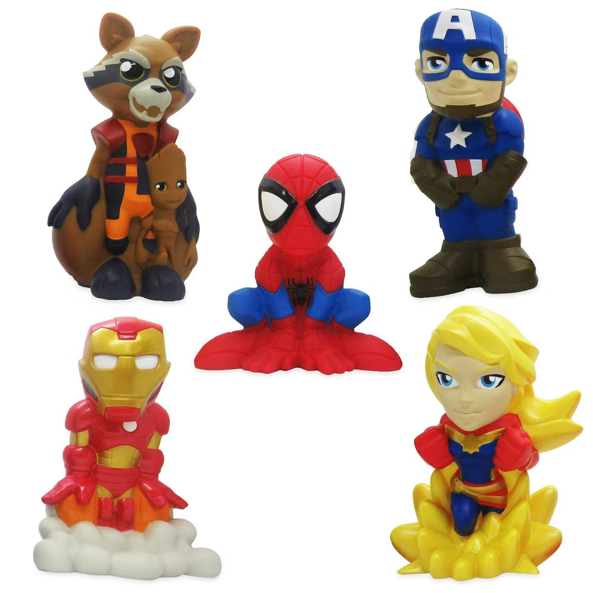 Disney Marvel Avengers 6pc Bath Toy Set - Disney store | Target