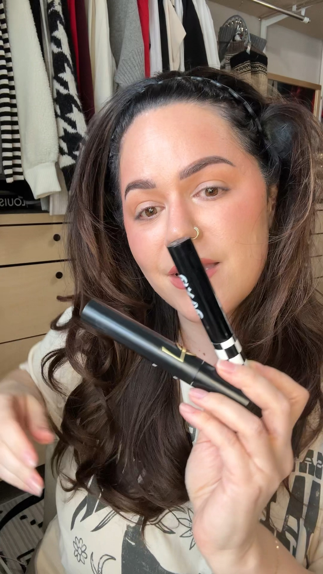 Testing the viral brown mascara on my medium skin tone and dark hair: 

#LTKMostLoved #LTKbeauty #LTKstyletip