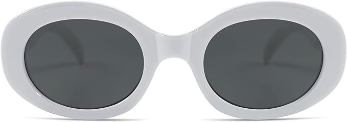 Allarallvr Oval Trendy Retro Sunglasses For Women Men Fashion Sun Glasses AR82158 | Amazon (US)