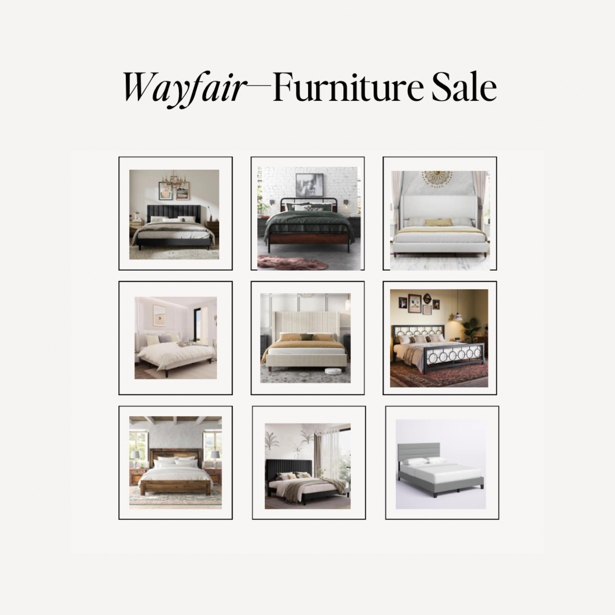 Sharing some of my fav bedroom furniture picks from the @wayfair sale! If you’re looking for new pieces that are high quality, but affordable, wayfair is definitely one of the best places! Here’s a few bed frame options I love! #ad #wayfair #wayfairpartner
