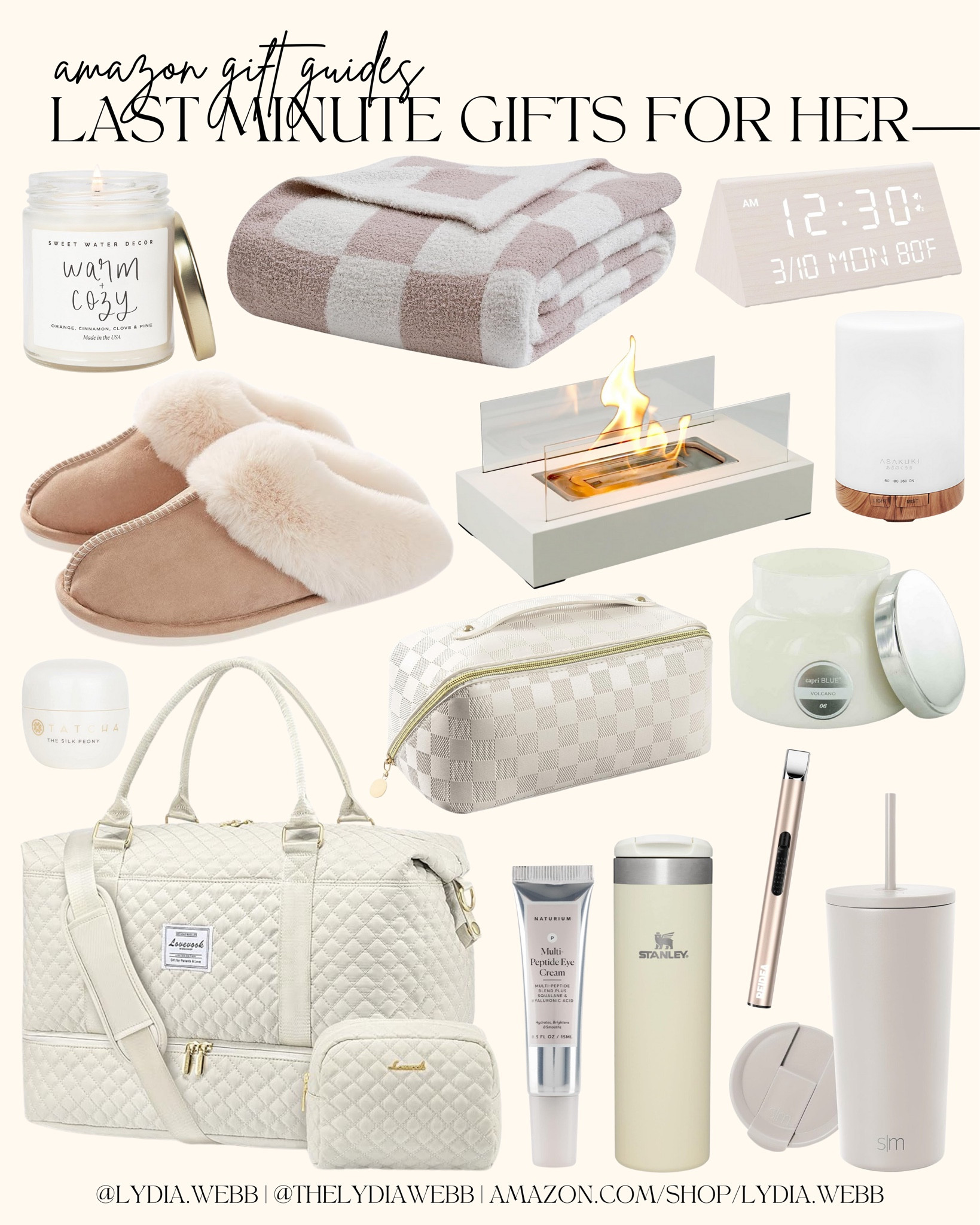 Amazon Gift Guides: Last Minute Gifts for Her

Winter pajamas
Stanley cup
Women’s gifts
Women’s skincare
Winter skincare
Women’s slippers
Winter fashion
Gifts for her
Gifts for mom
Gifts for teens
Gifts for young women
Knit blanket
Knick knacks
Home gadgets
Portable gadgets
Small gifts

#LTKGiftGuide #LTKSeasonal #LTKstyletip