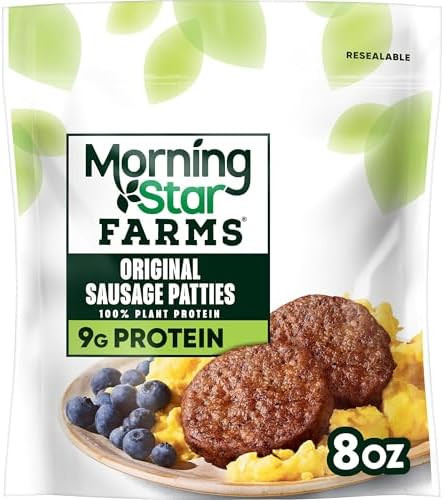 Plant Based Sausage Patties, Vegan Meat (6 Count) | Amazon (US)